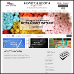 Screen shot of the Hewitt & Booth Ltd website.