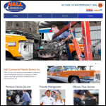 Screen shot of the Hall's Vehicle Service website.