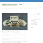 Screen shot of the Highbank Porcelain Ltd website.