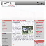 Screen shot of the Hogbens website.