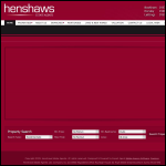 Screen shot of the Henshaws website.