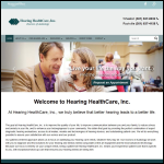Screen shot of the Hearing Health Care website.