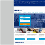 Screen shot of the Hays Specialist Recruitment website.
