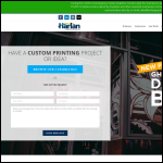 Screen shot of the Harlen Printing website.
