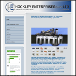 Screen shot of the Hockley Enterprises (Essex) website.