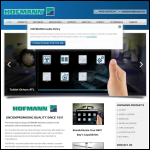 Screen shot of the Hofmann Balancing Techniques Ltd website.