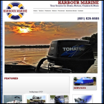 Screen shot of the Harbour Marine website.