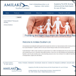 Screen shot of the Amilake Southern Ltd website.