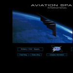 Screen shot of the Aviation Spares International Ltd website.