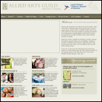 Screen shot of the Allied Guilds website.