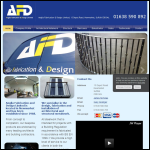 Screen shot of the Anglia Fabrication & Design Ltd website.