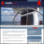 Screen shot of the Amble Marina Ltd website.