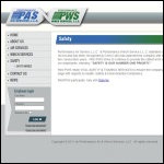 Screen shot of the Air Winch Services website.