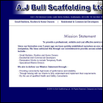Screen shot of the A & J Bull Ltd website.