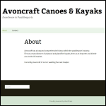 Screen shot of the Avoncraft website.