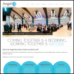Screen shot of the Angel Business Communications Ltd website.