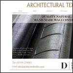 Screen shot of the Architectural Textiles Ltd website.