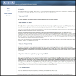 Screen shot of the Advanced Information Access Ltd website.
