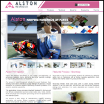 Screen shot of the Alston Pre-Applied Fastener Services Ltd website.