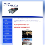 Screen shot of the Avon Hydraulics (UK) Ltd website.