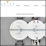 Screen shot of the Avant Contract Furnishings Ltd website.