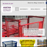 Screen shot of the Avatan Handling Equipment Ltd website.