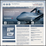 Screen shot of the Heathrow Jet Charter Ltd website.