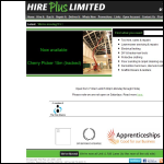 Screen shot of the Hire-Tools Ltd website.