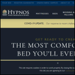 Screen shot of the Hypnos Ltd website.