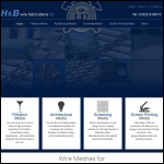 Screen shot of the H & B Wire Fabrications Ltd website.