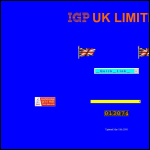 Screen shot of the IGP (UK) Ltd website.