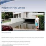 Screen shot of the Independent Pump Services website.