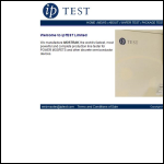 Screen shot of the Iptest Ltd website.