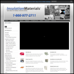 Screen shot of the Insulating Materials website.