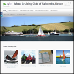 Screen shot of the Island Cruising Club website.