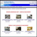 Screen shot of the Industrial Sales (Machine Tools) Ltd website.