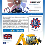 Screen shot of the Interpart (UK) Ltd website.