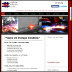 Screen shot of the Industrial Tankage Systems website.
