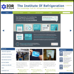 Screen shot of the Institute of Refrigeration website.