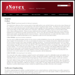 Screen shot of the Inovex Technology Ltd website.