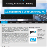 Screen shot of the JB Engineering website.