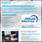 Screen shot of the J.W. Electrics (Crawley) website.