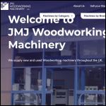 Screen shot of the JMJ Woodworking Machinery Ltd website.