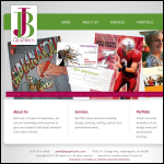 Screen shot of the JB Graphics website.