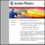 Screen shot of the Jordan Plastics Ltd website.