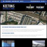 Screen shot of the Keeton Sons & Co Ltd website.