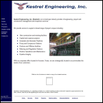 Screen shot of the Kestrel Engineering website.