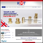 Screen shot of the KMT Products Ltd website.