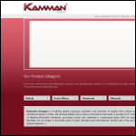 Screen shot of the Kamman Ltd website.