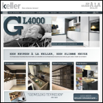 Screen shot of the Keller Kitchen (UK) Ltd website.